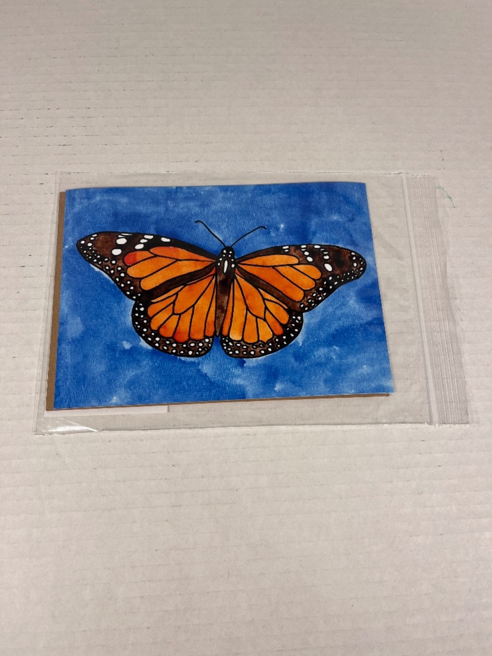 Monarch Butterfly Watercolor Painting Art Print 5x7in Photo